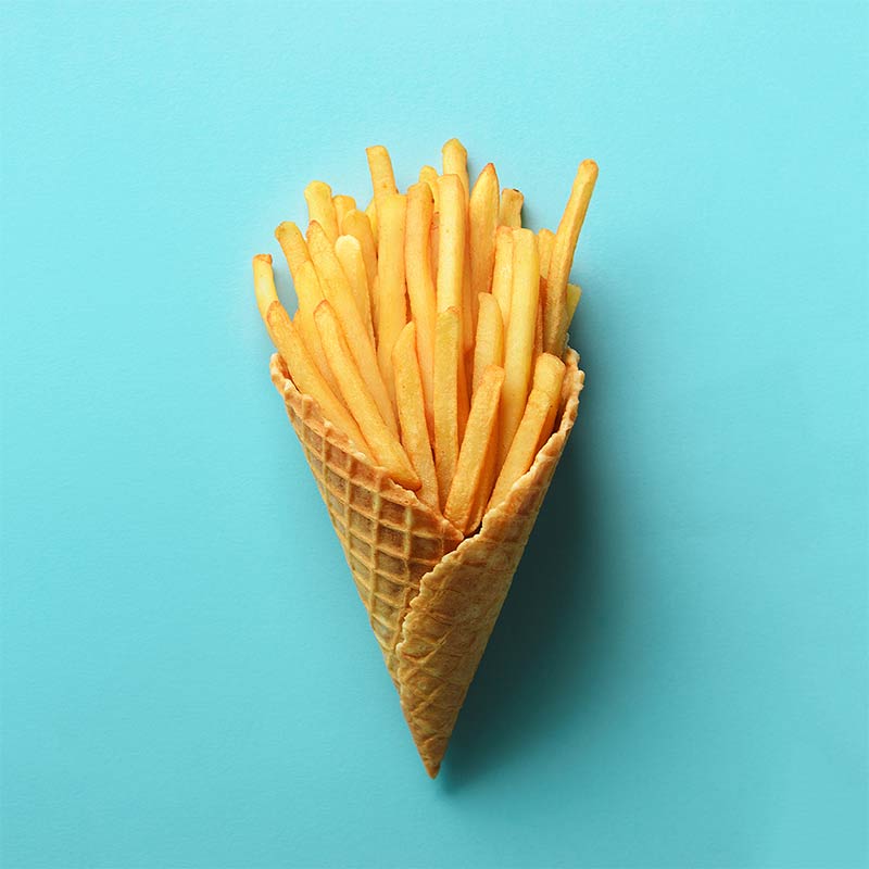 The perfect portion of French fries in the world